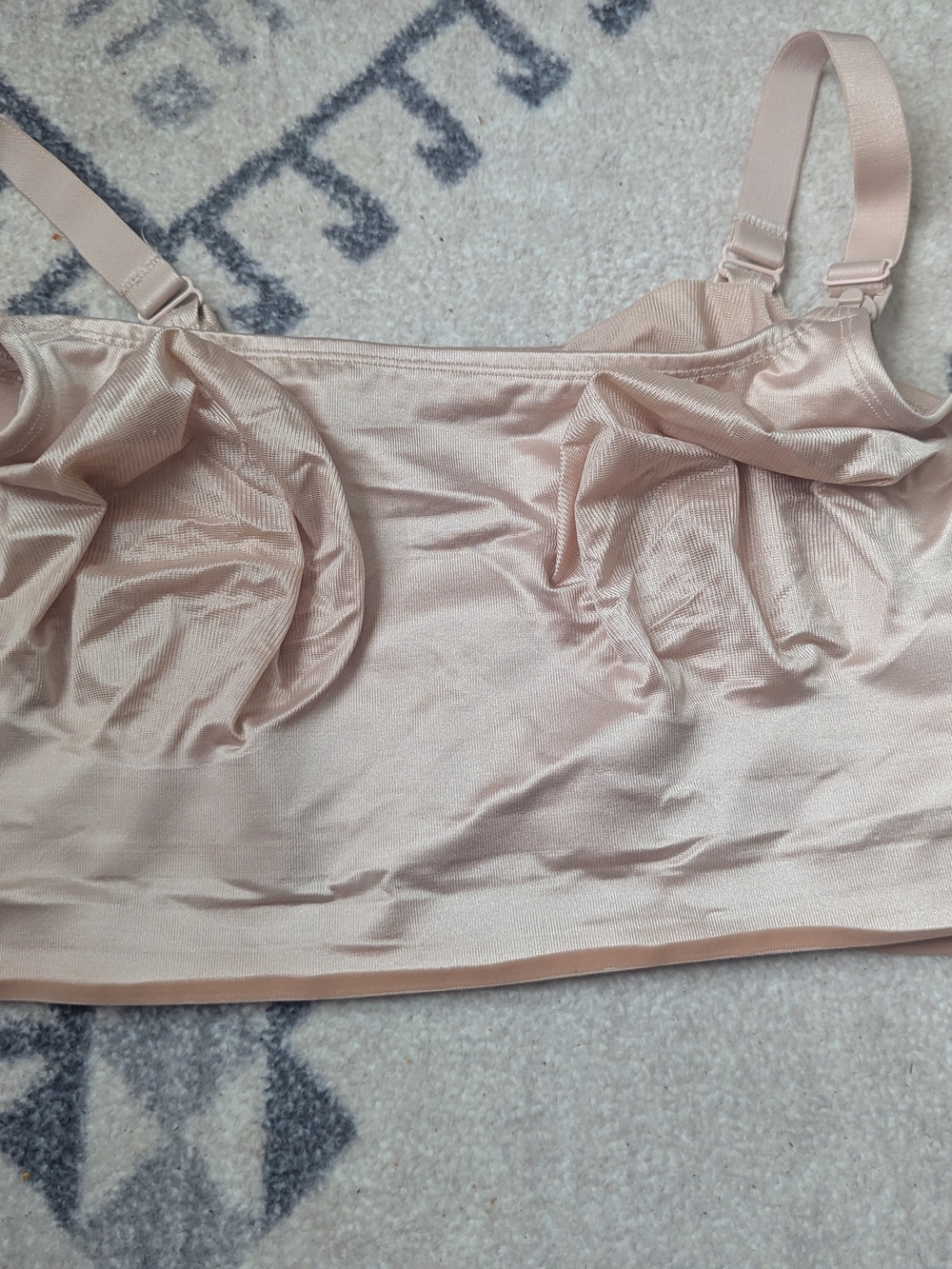 Ruby Ribbon Satin Nursing Demi Bralette